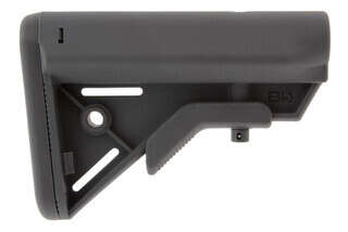 The B5 Systems BRAVO Gray AR15 stock features a lightweight and durable polymer construction